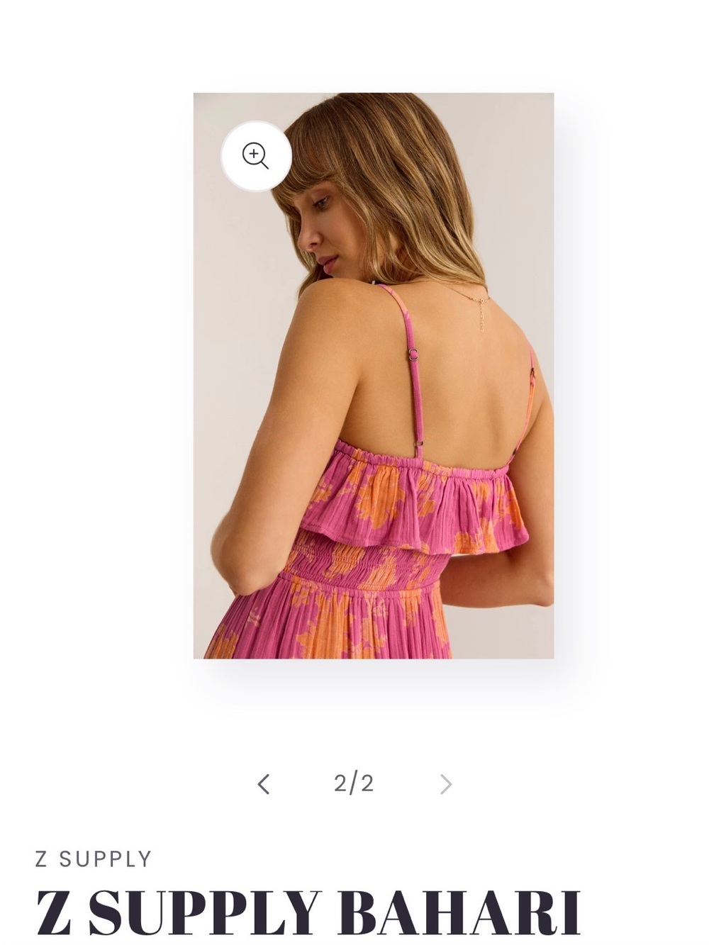 Z Supply Bahari Floral Ruffle Maxi Dress Size M NWT - Picture 3 of 9